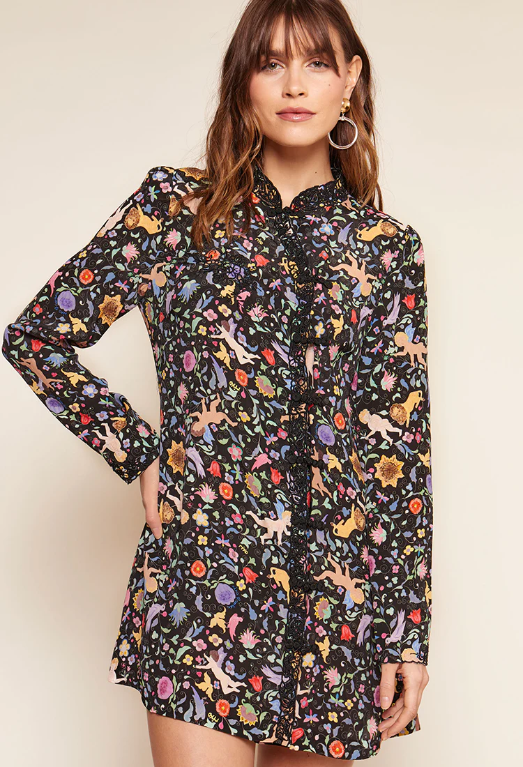 Rixo x Ciao Lucia Ivy Dress Black - Image 3