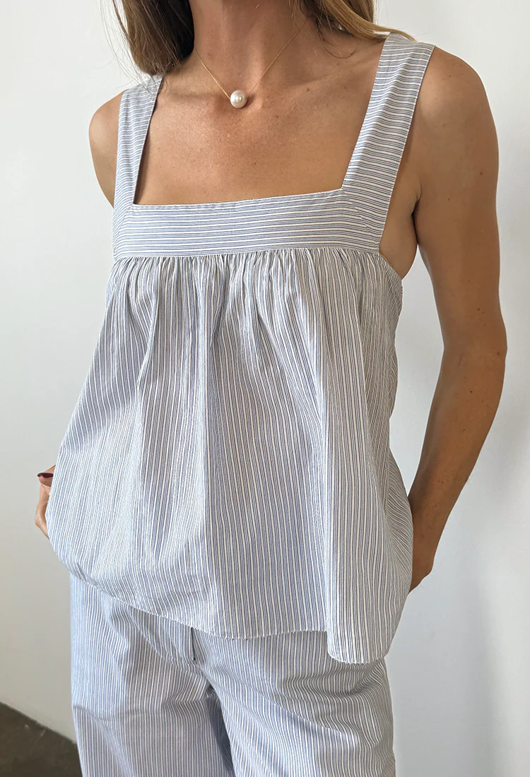 Javi Stripe Cotton Top - Image 6