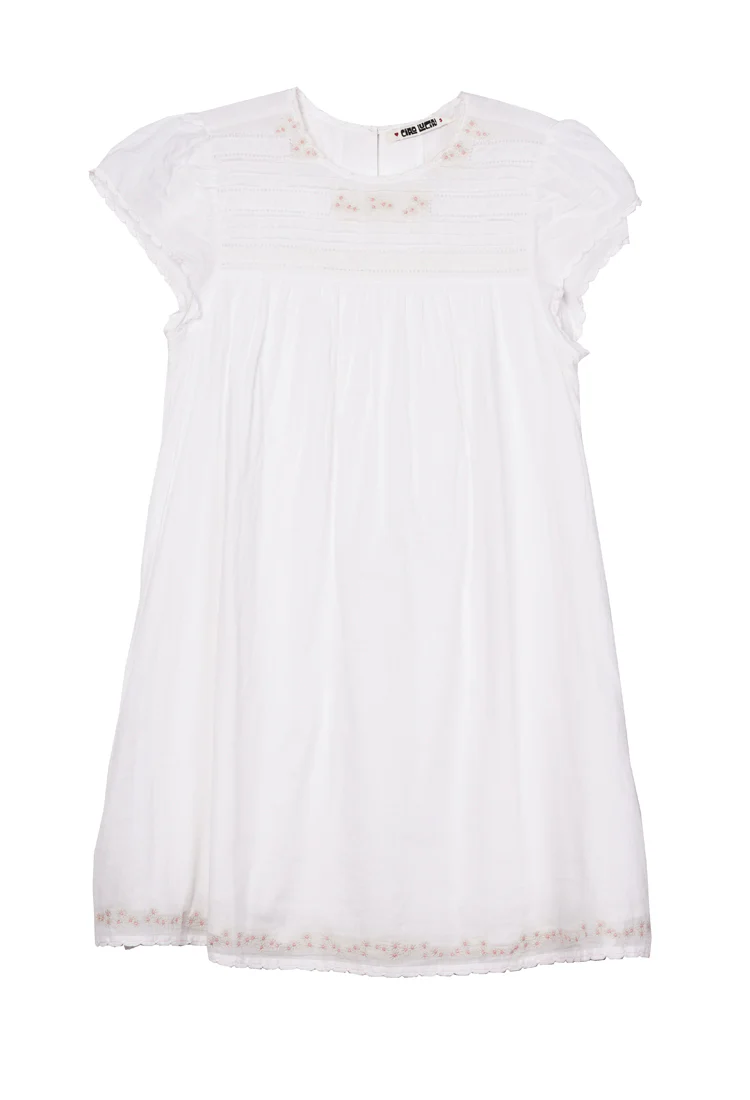 Joelle Cap Sleeved Cotton Mini Dress - Image 6