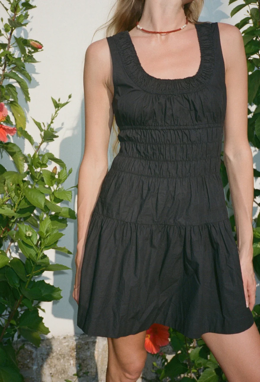 Kala Black Cotton Dress - Image 3