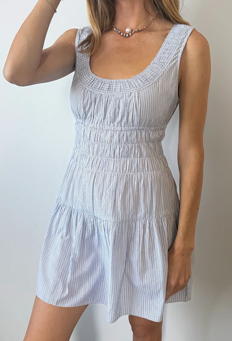 Kala Stripe Cotton Dress - Image 5