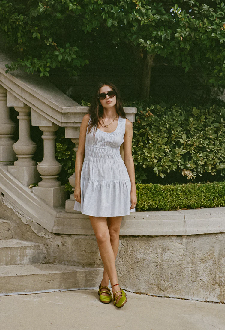 Kala Stripe Cotton Dress - Image 6