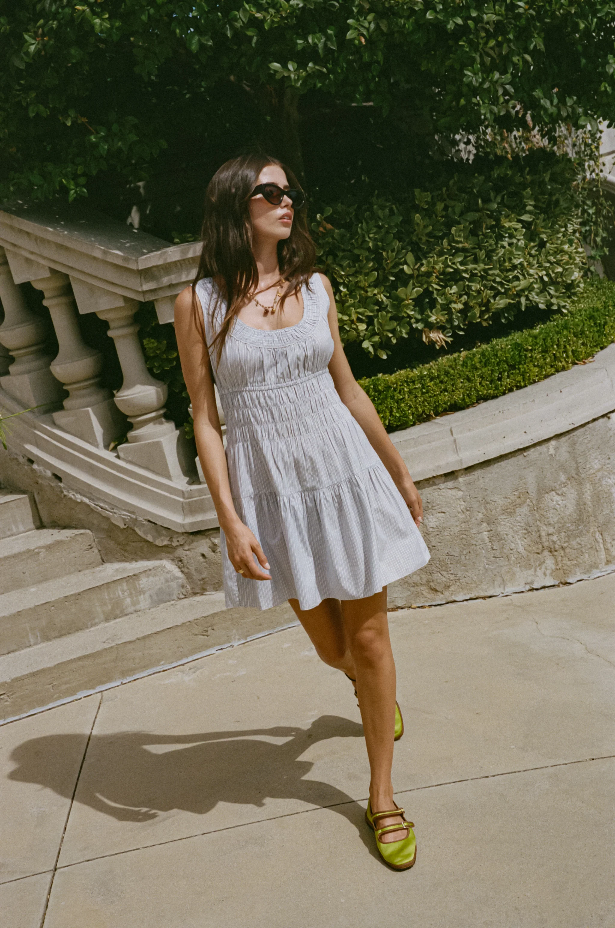 Kala Stripe Cotton Dress - Image 7