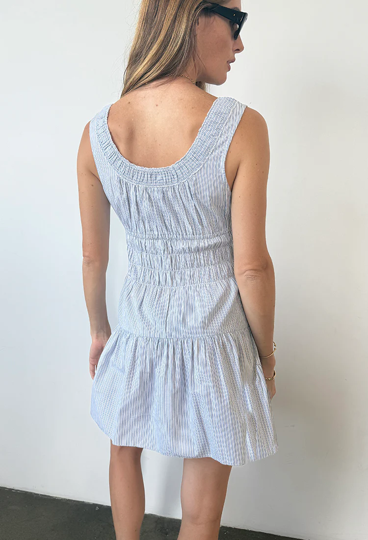Kala Stripe Cotton Dress - Image 9