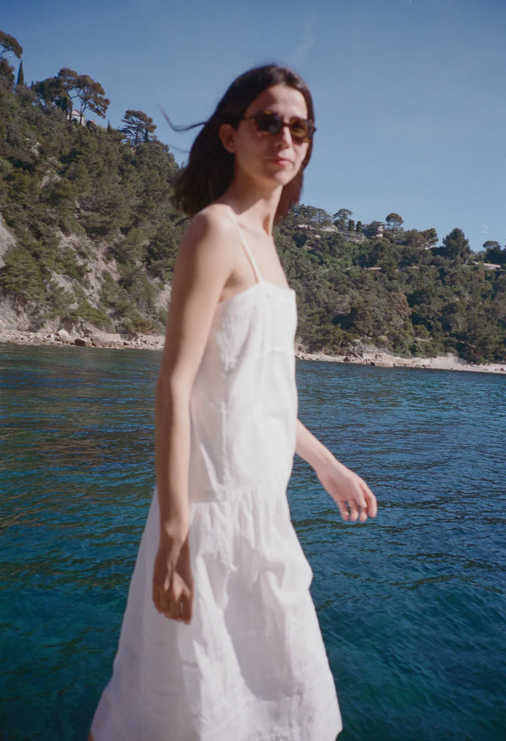 Katy White Cotton Voile Dress - Image 2