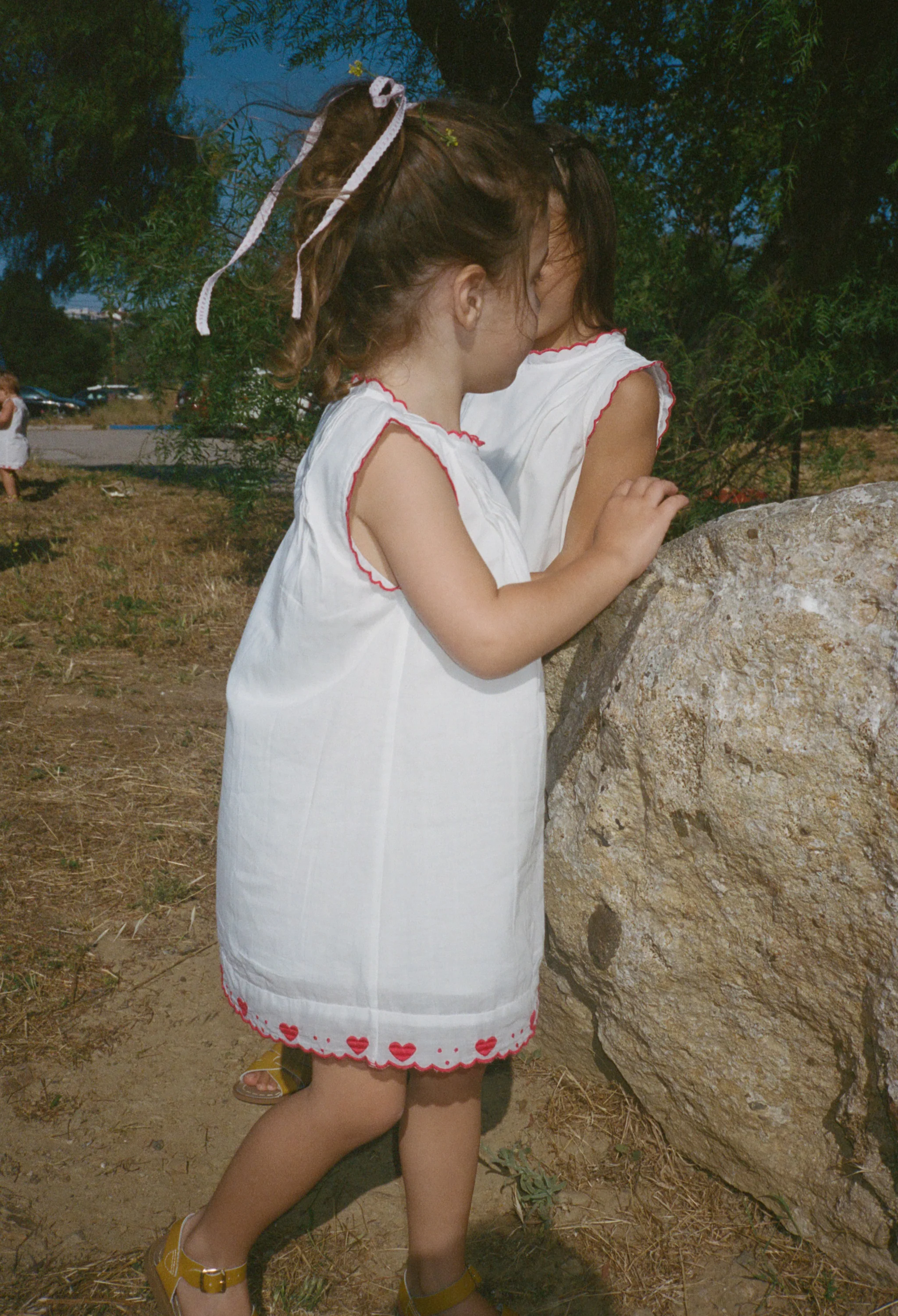 Ciao Bambini Ebba White Voile Dress - Image 6