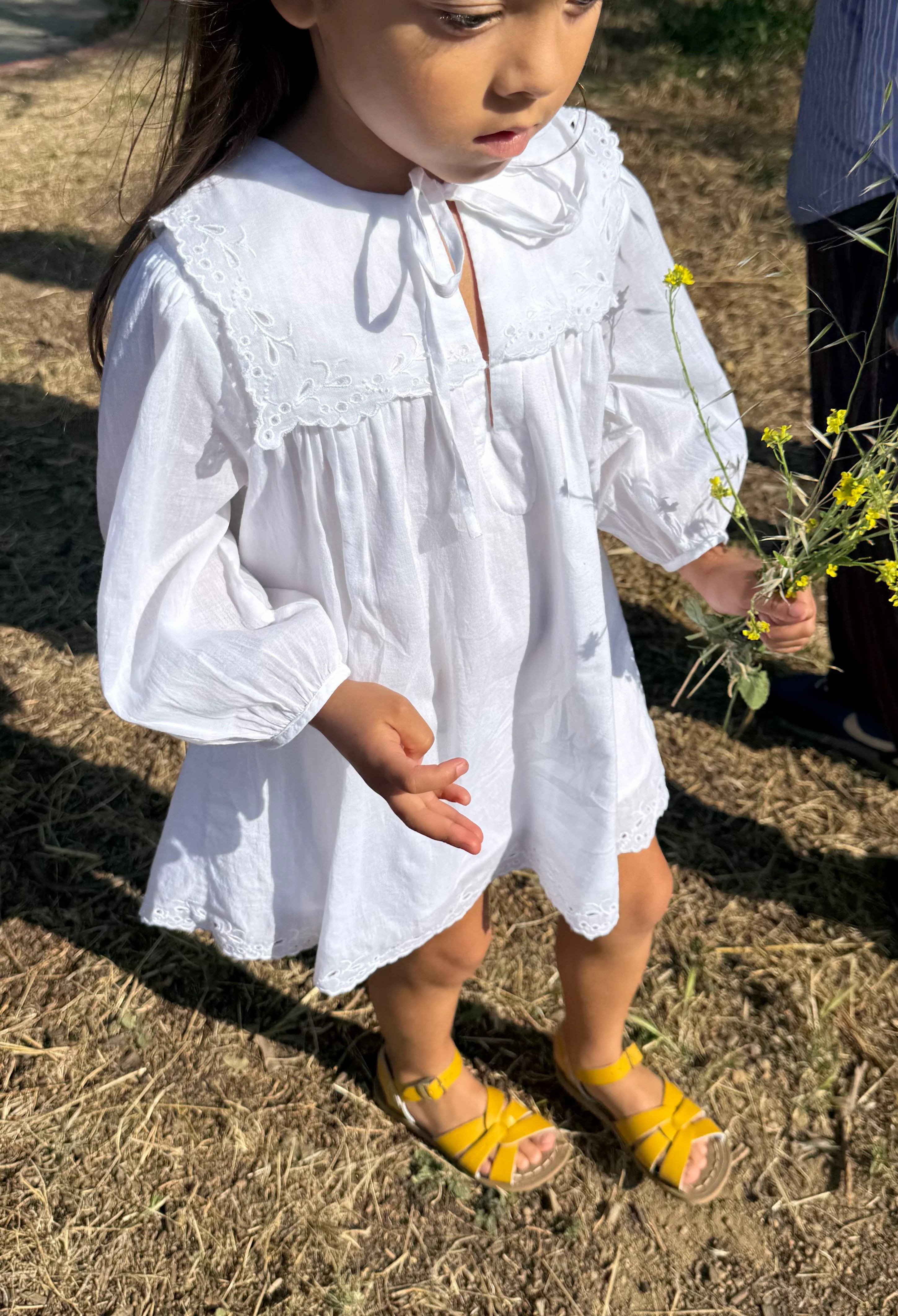Ciao Bambini Jonita White Voile Dress - Image 3