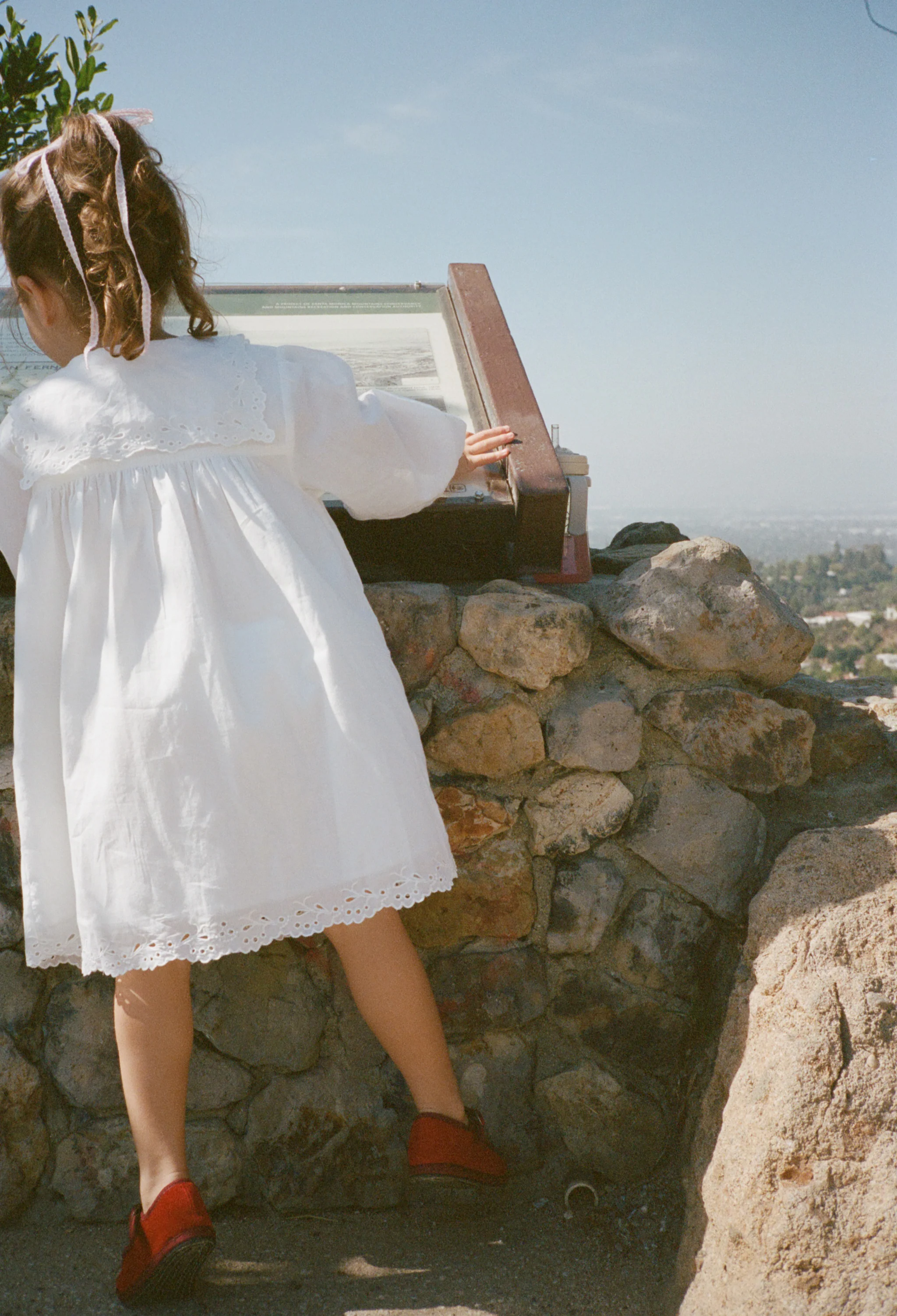 Ciao Bambini Jonita White Voile Dress - Image 5