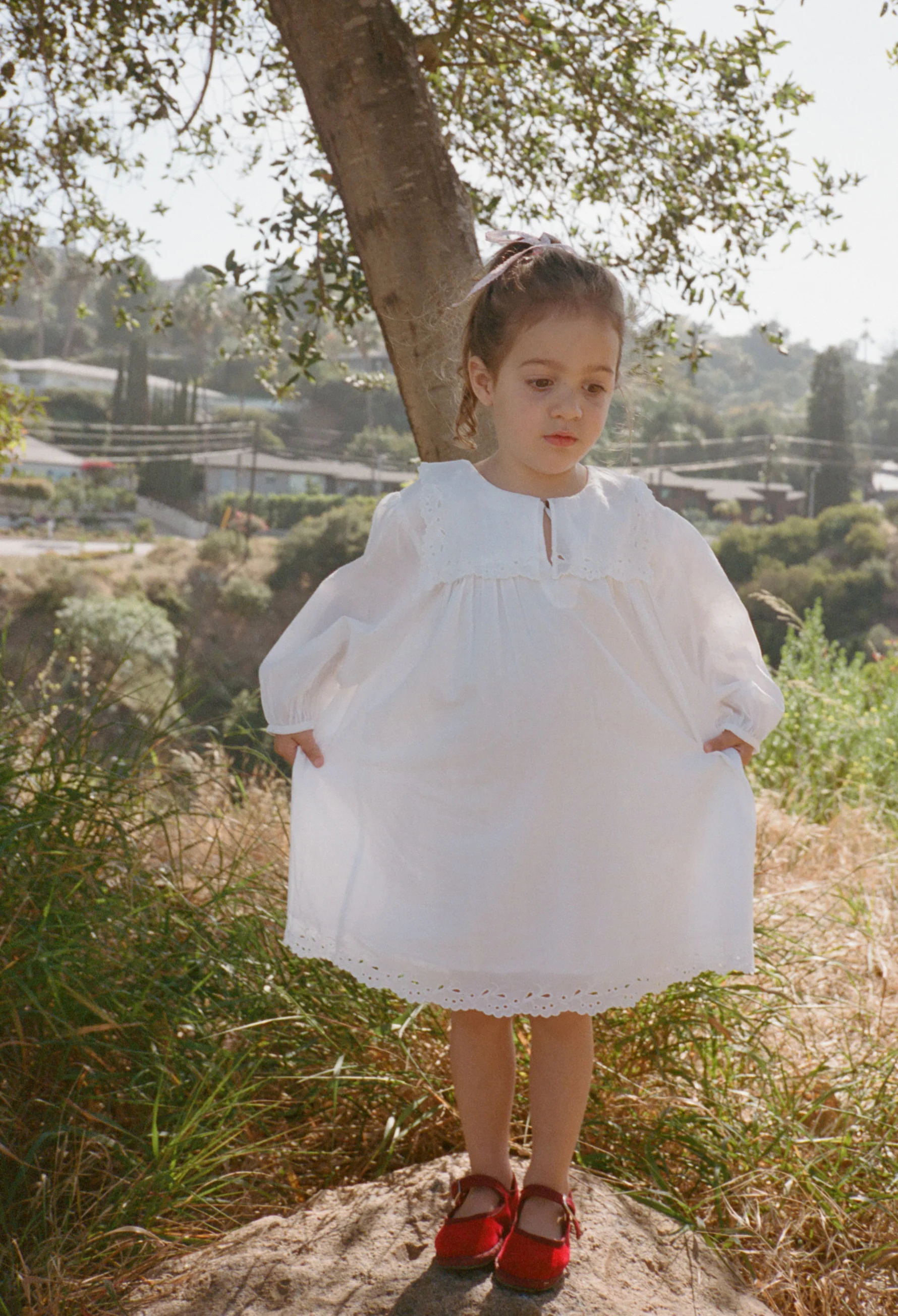 Ciao Bambini Jonita White Voile Dress - Image 6