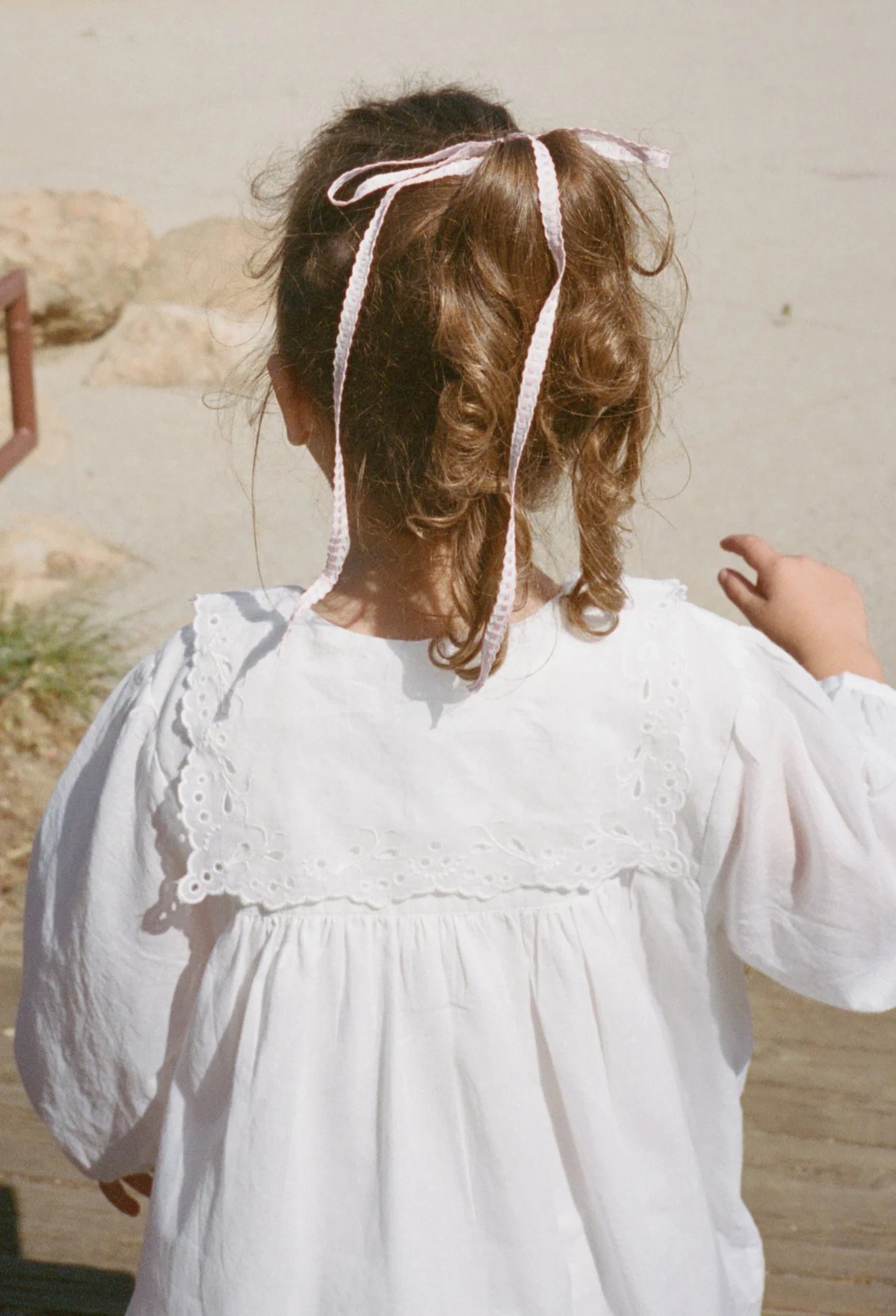 Ciao Bambini Jonita White Voile Dress - Image 7