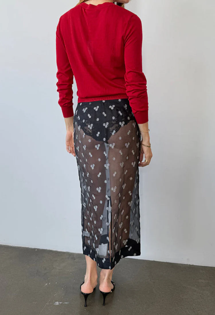Lacerta Ruby Sheer Sweater - Image 7