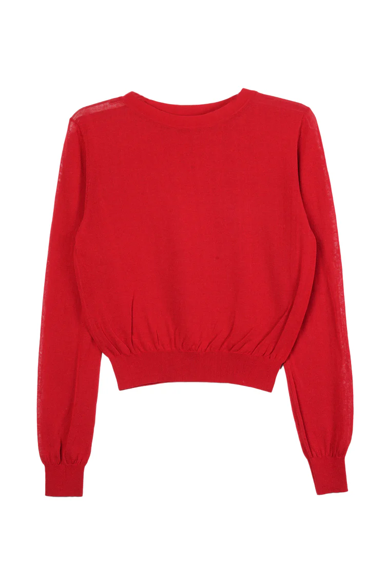 Lacerta Ruby Sheer Sweater - Image 9