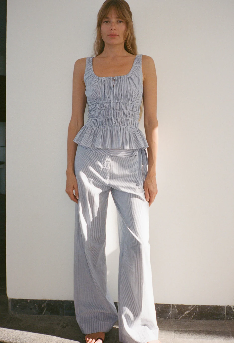Laida Stripe Cotton Pant - Image 2