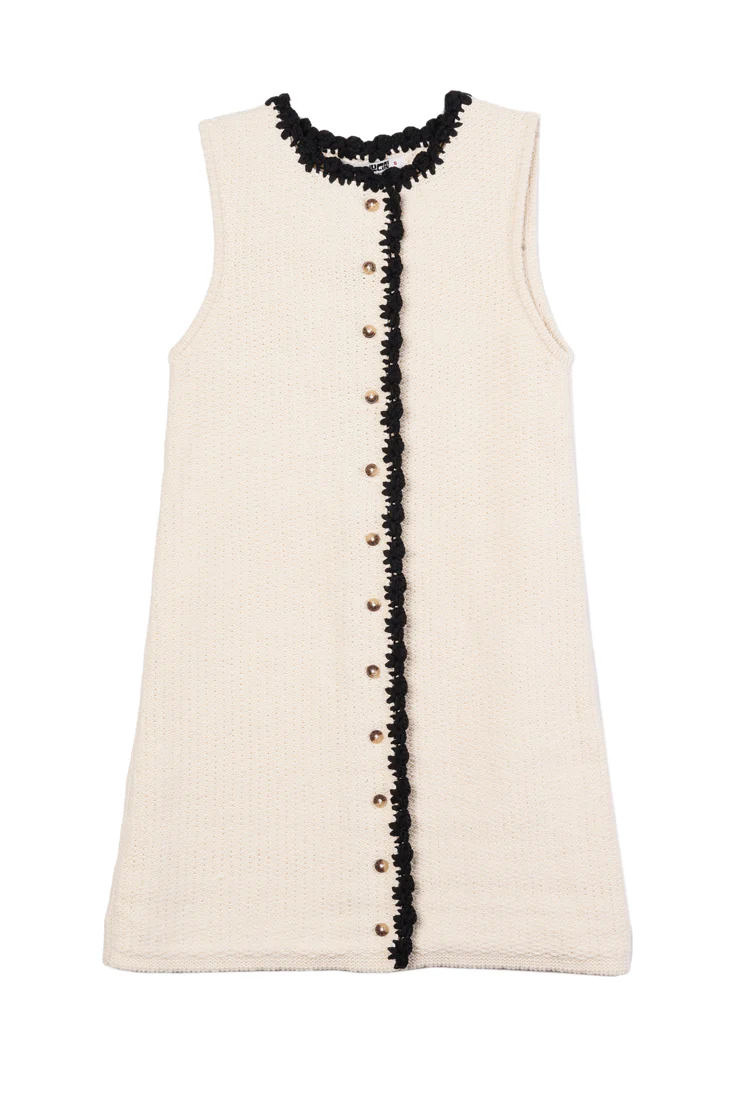 Lalia Ivory Knit Dress - Image 4