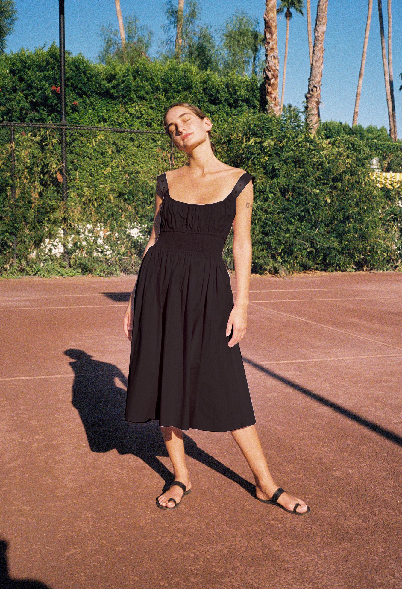 Lara Dress Black Cotton