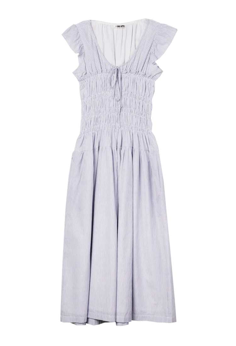 Lauretta Stripe Cotton Dress - Image 9