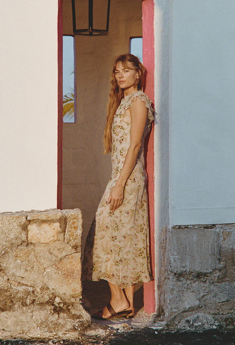 Lauryn Jardin Silk Chiffon Dress - Image 6
