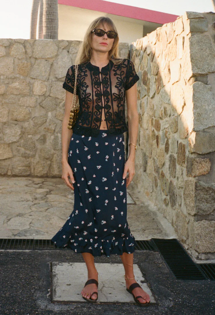 Lilura Papillon Silk Skirt - Image 2