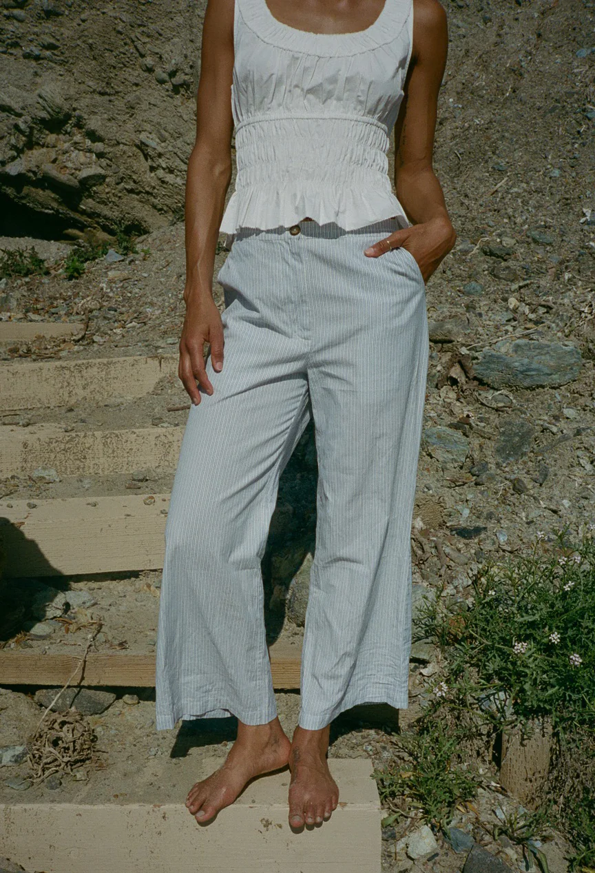 Louisa White Cotton Top - Image 3