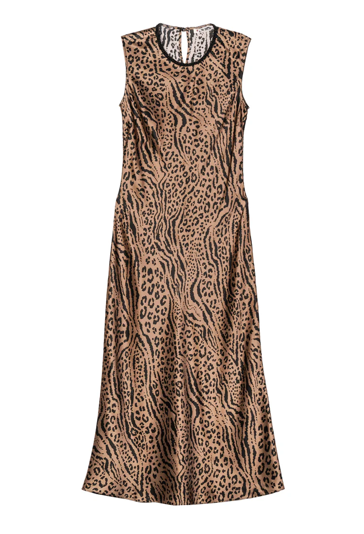 Lukka Leopard Printed Silk Charmeuse Dress - Image 4