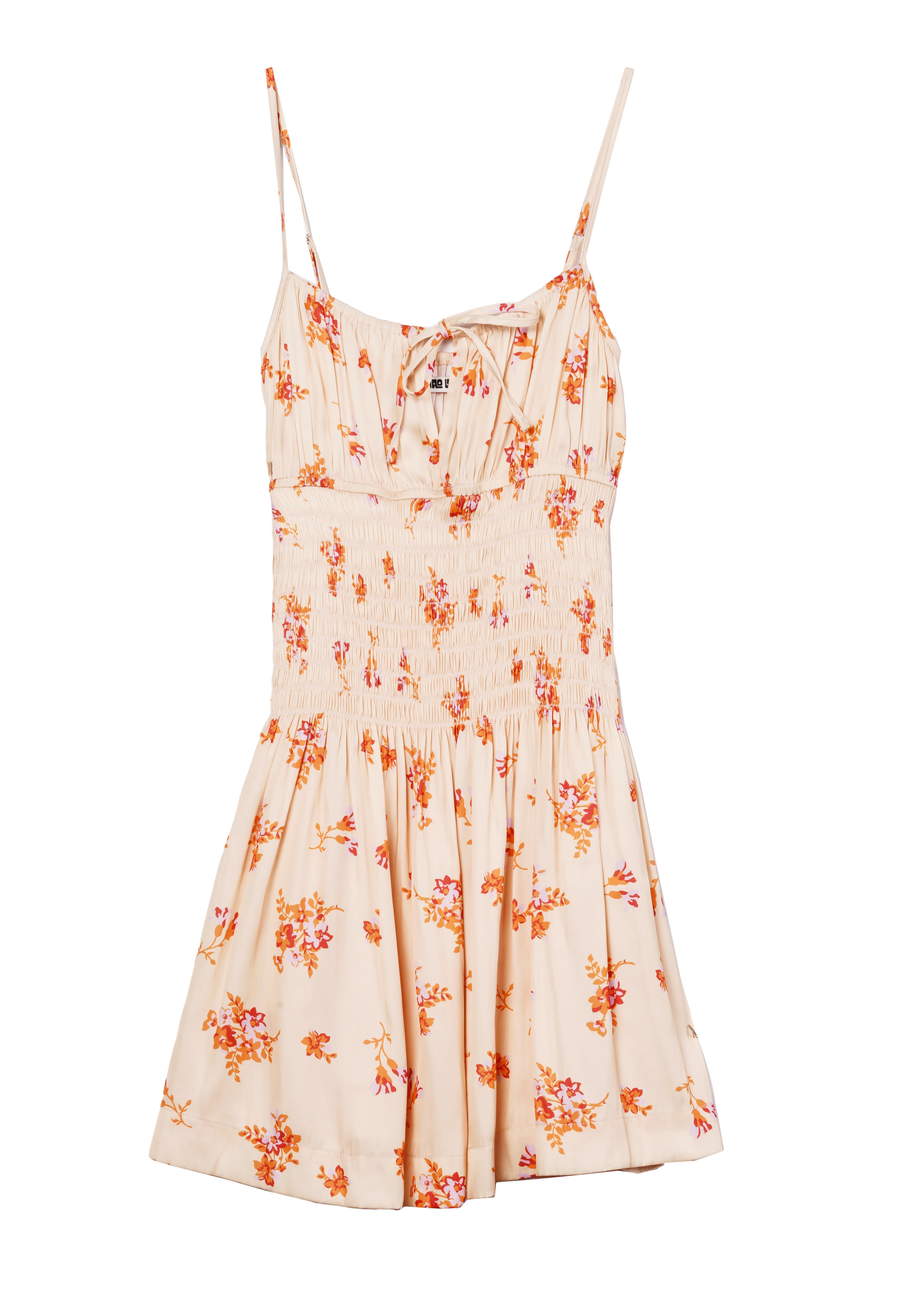 Maia Bouquet Print Satin Dress - Image 3