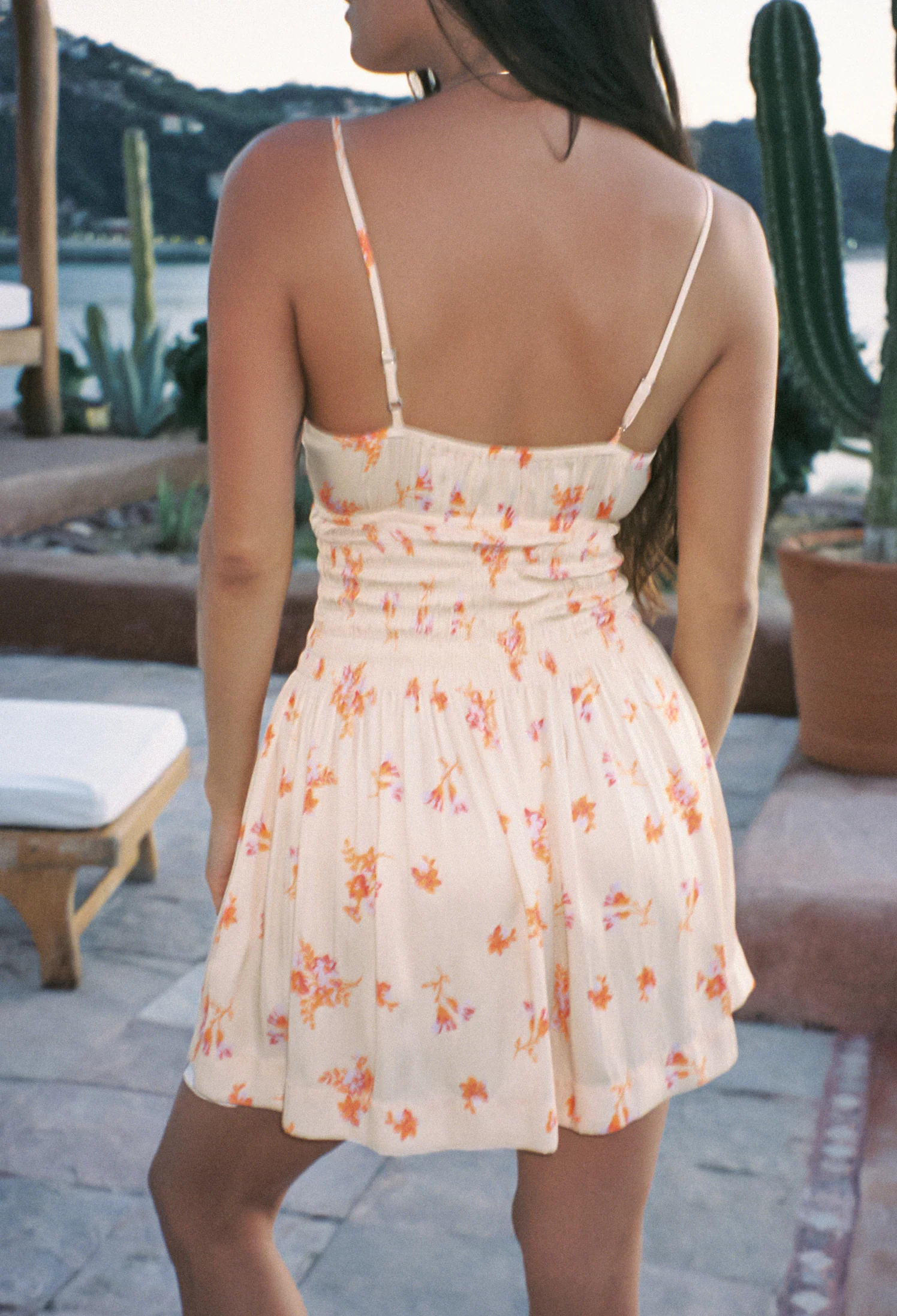 Maia Bouquet Print Satin Dress - Image 4