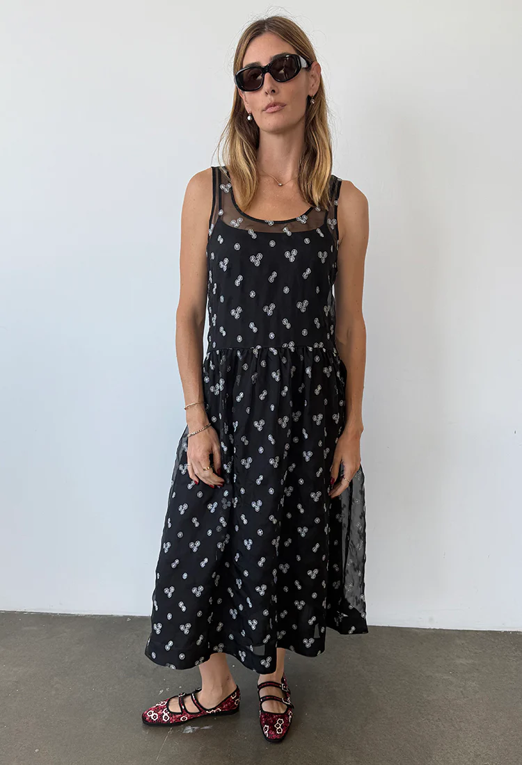 Mariella Black Organza Dress - Image 3