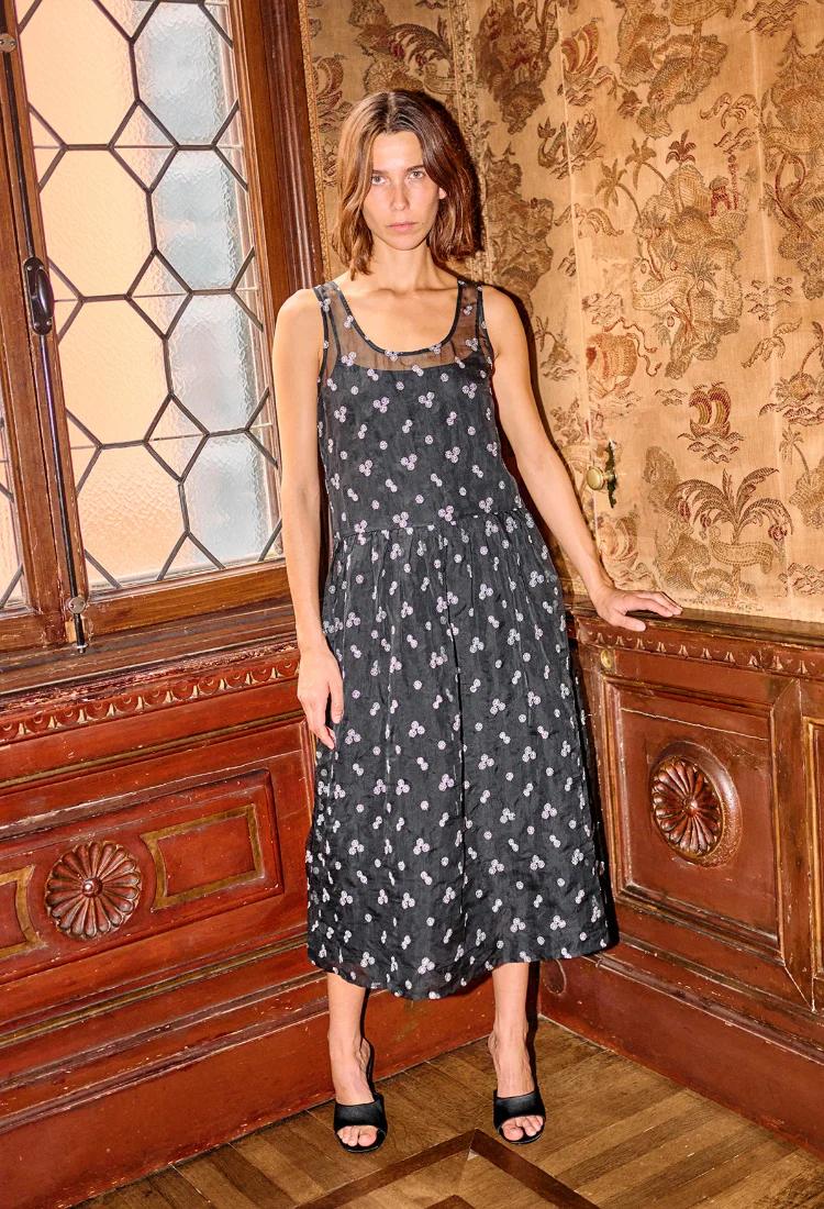 Mariella Black Organza Dress - Image 6