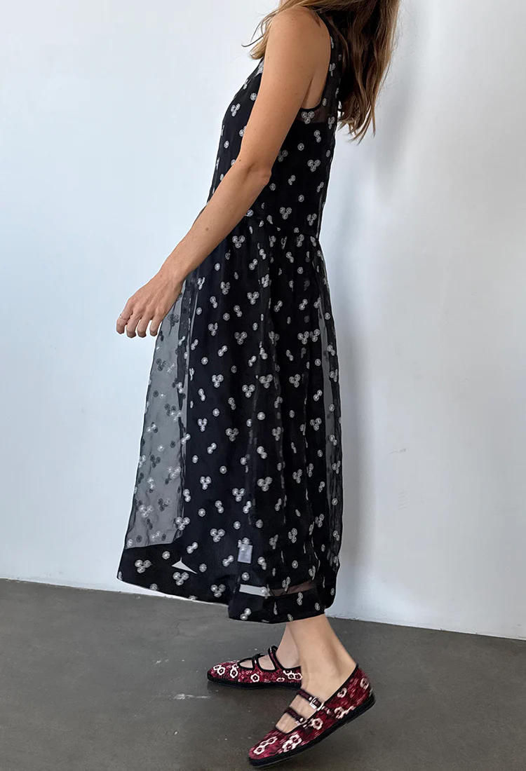 Mariella Black Organza Dress - Image 7