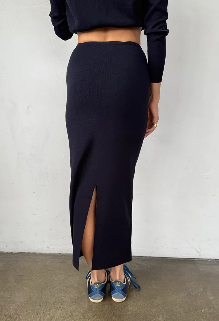 Matthea Midnight Knit Skirt - Image 3