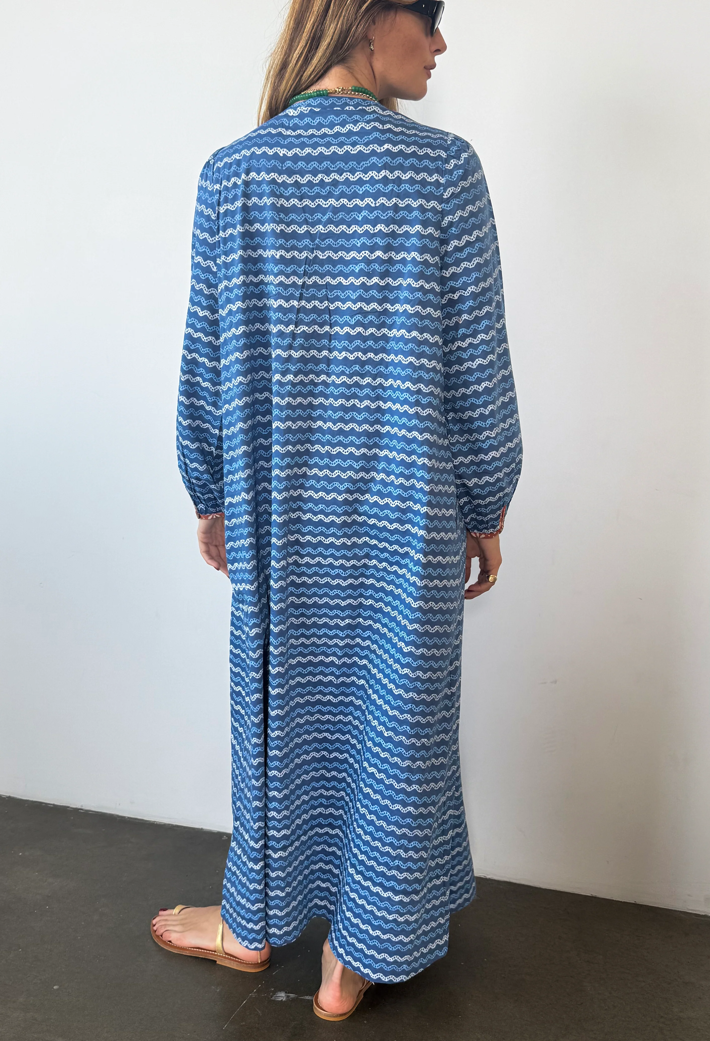Mira Palma Cotton Voile Caftan - Image 6
