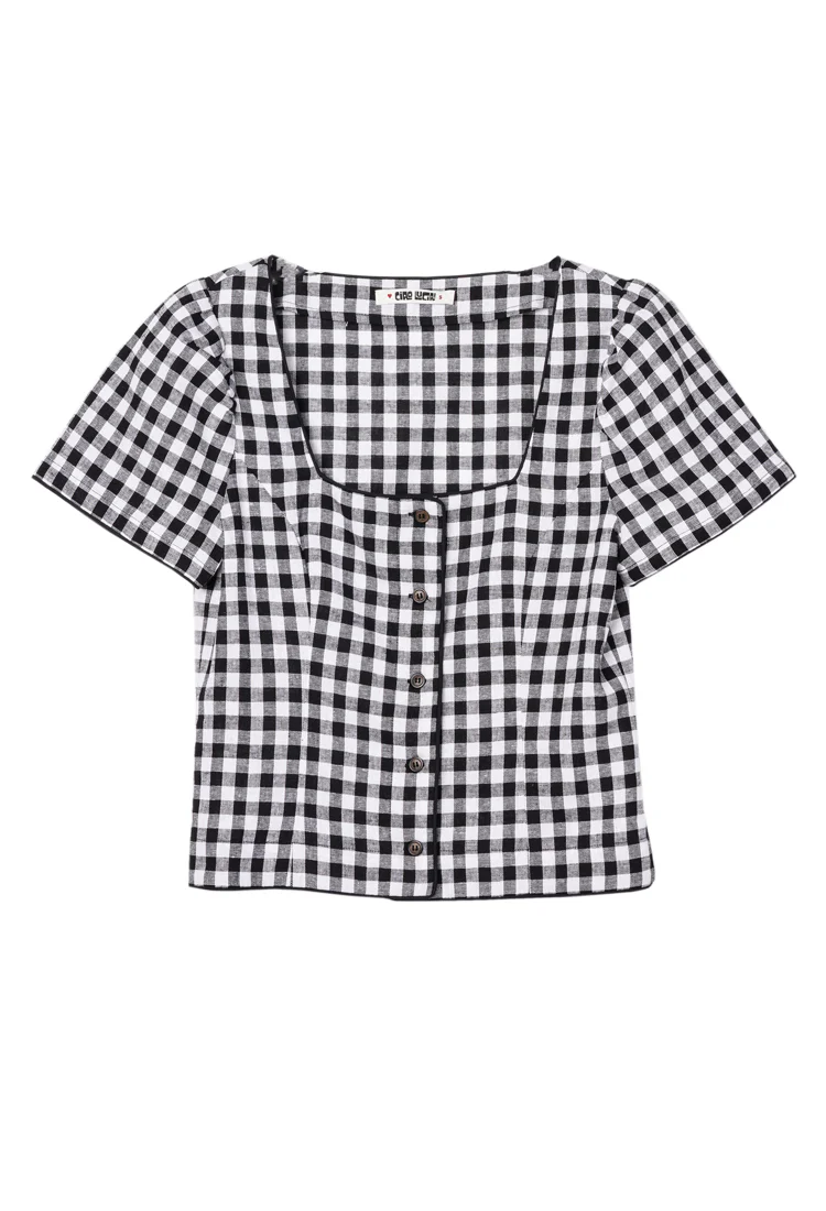 Nadia Gingham Top - Image 5