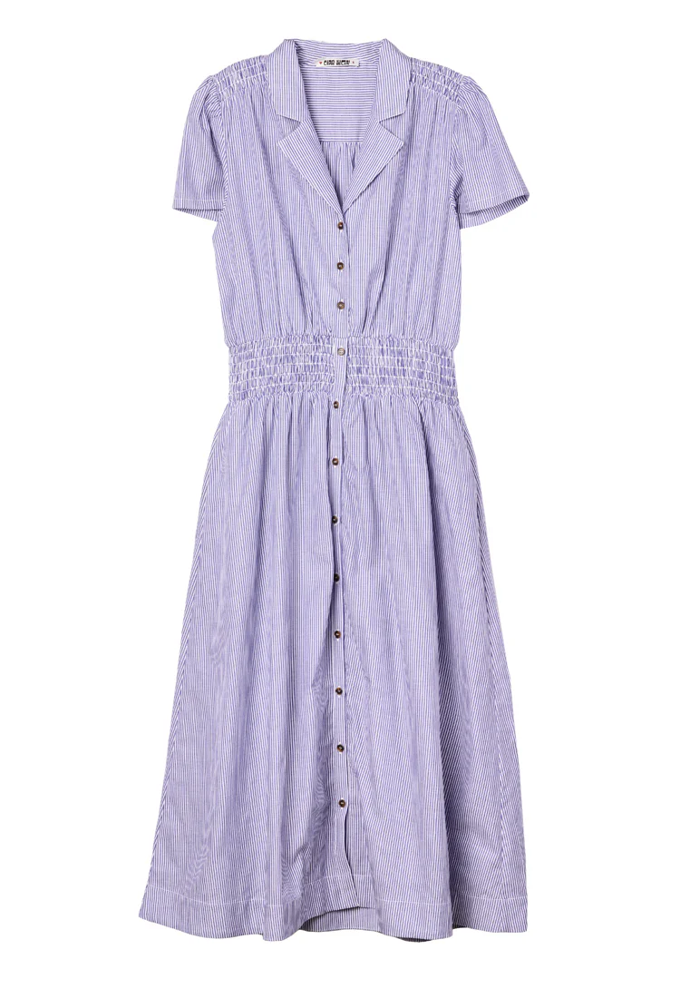 Naomi Stripe Cotton Dress - Image 3