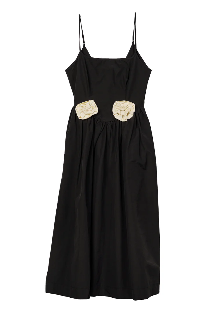 Neroni Dress Black Rosette - Image 9