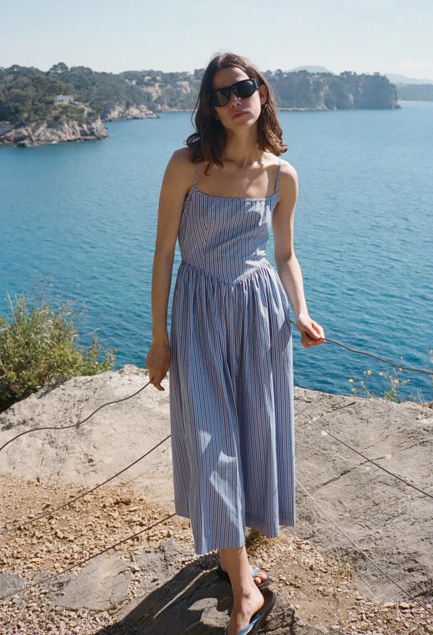 Neroni Stripe Shirting Dress - Image 4