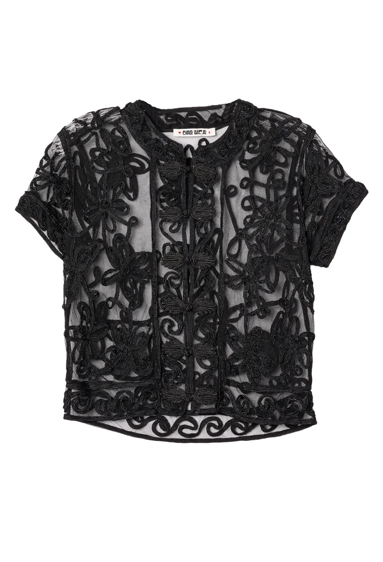 Nikola Black Soutache Top - Image 8