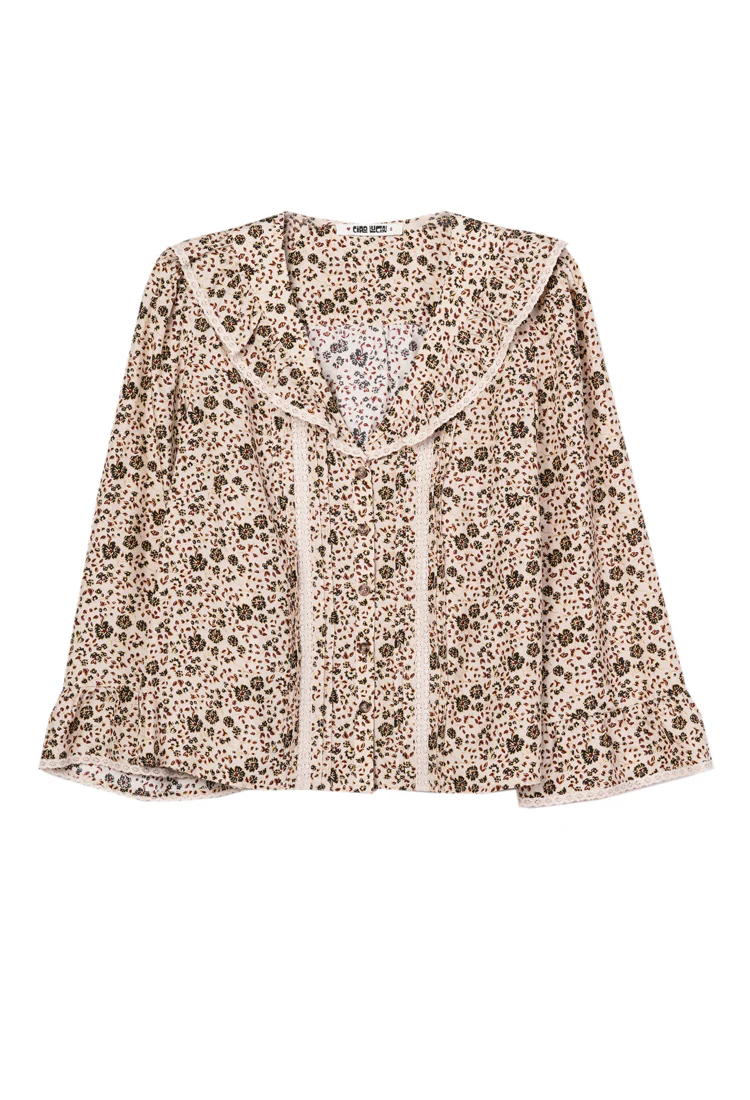 Nita Cherry Blossom Silk Top - Image 4