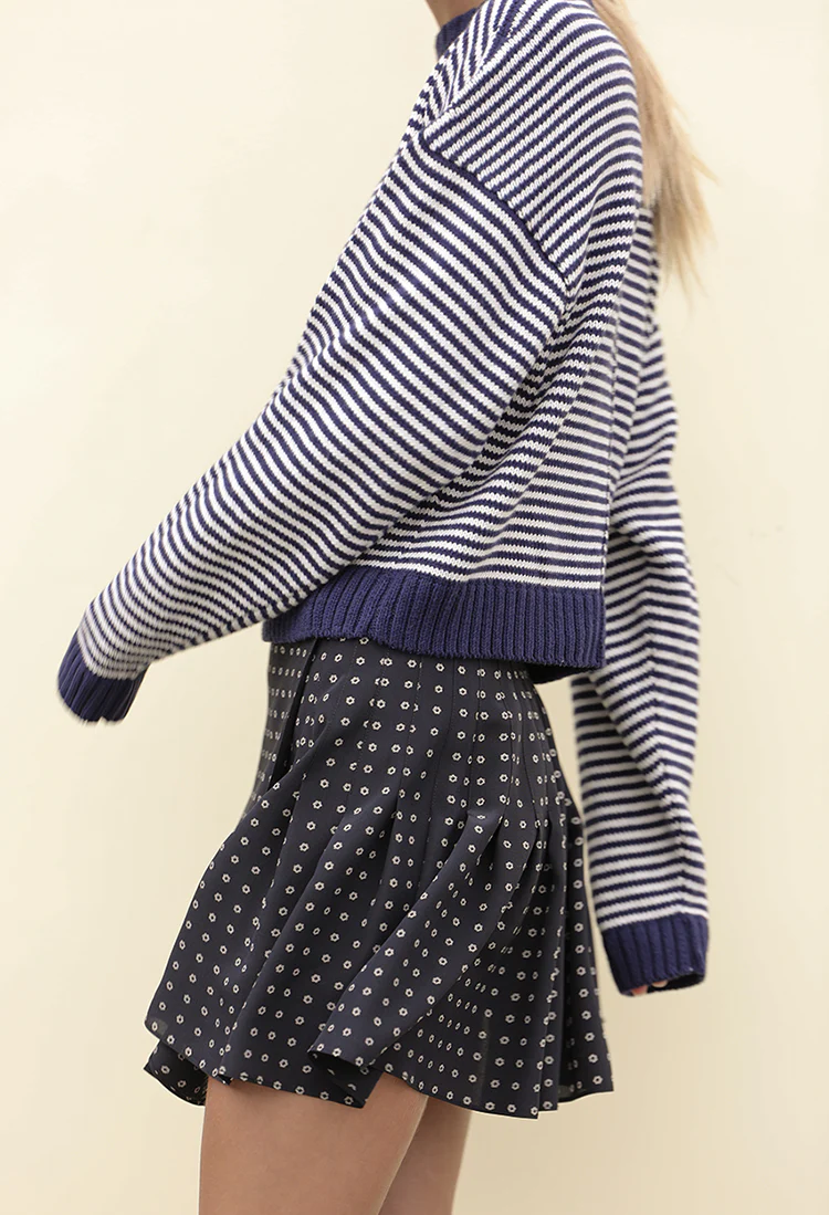 Nonno Sweater Navy/Ivory - Image 3