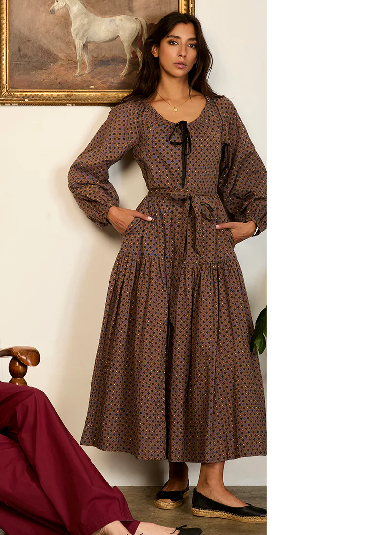 Noro Dress Stained Glass Print Cotton Voile - Image 6