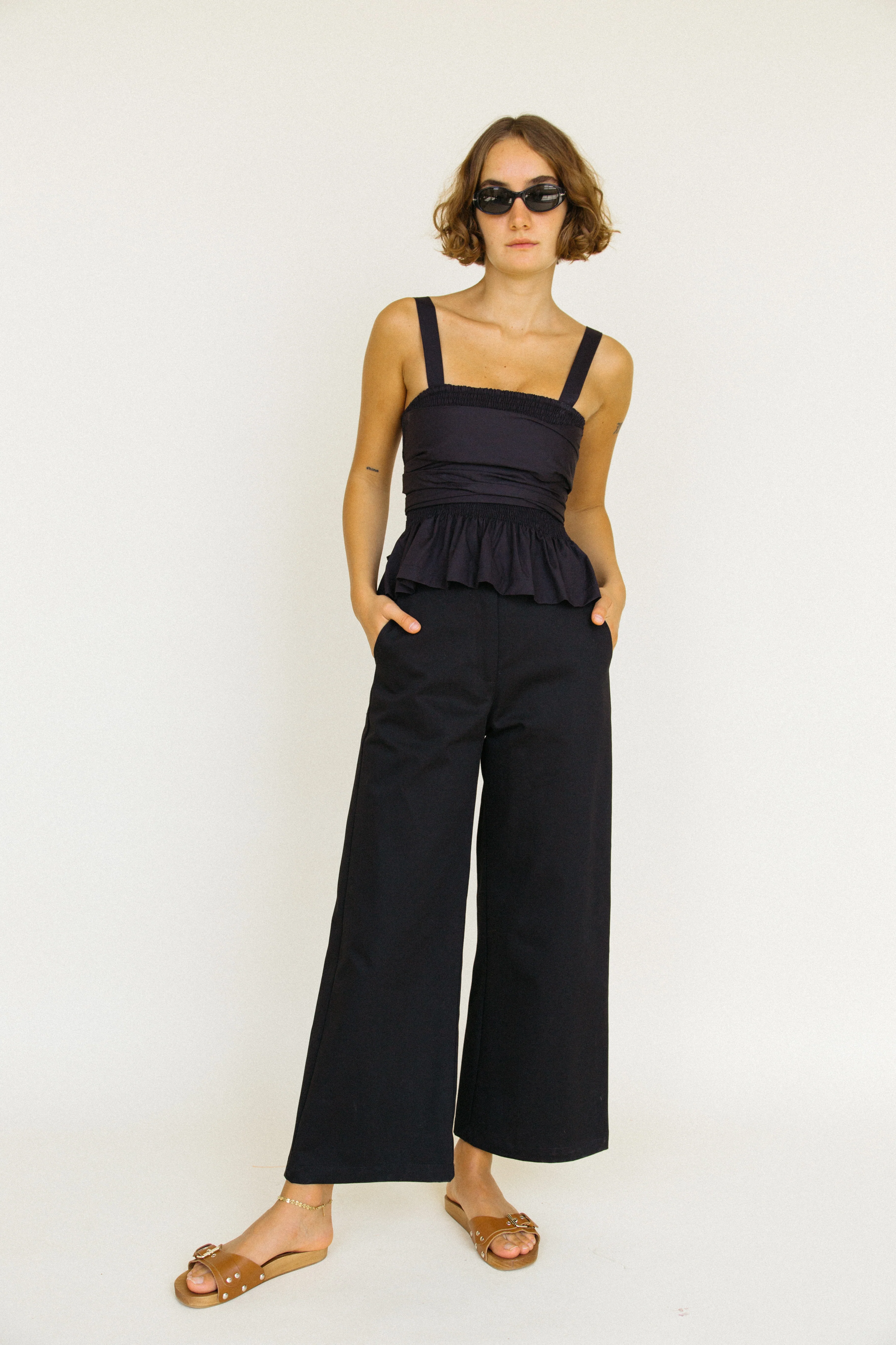 Orlando Sustainable Canvas Pant Black - Image 2