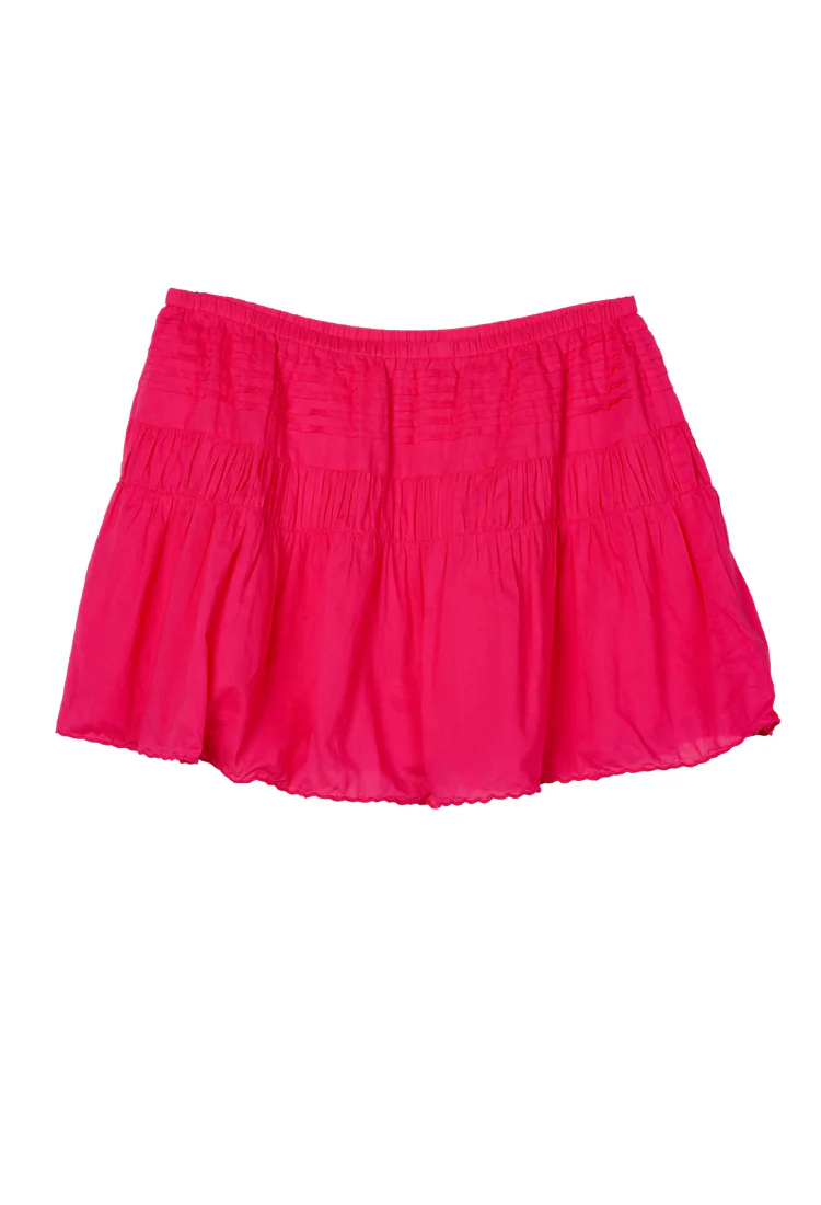 Osa Guava Embroidered Cotton Skirt - Image 5