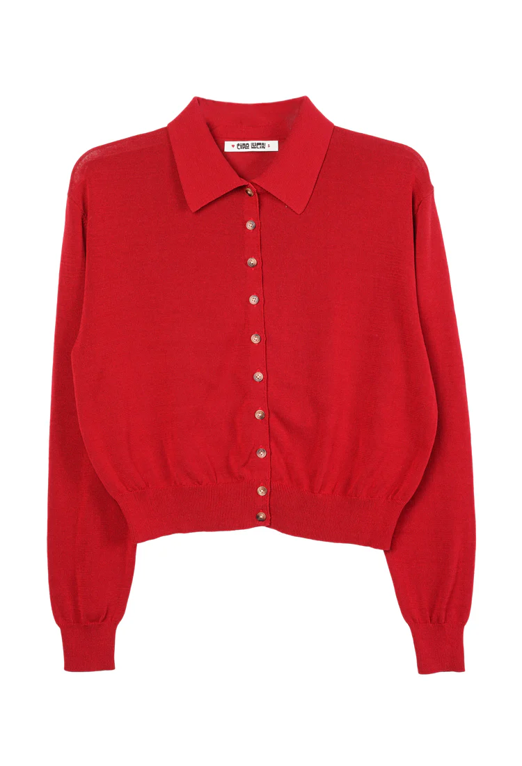 Palma Ruby Sheer Cardigan - Image 5