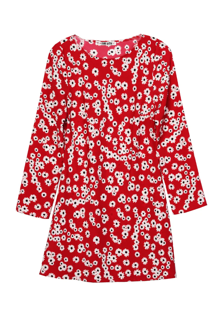 Patrice Peony Print Mini Dress - Image 3