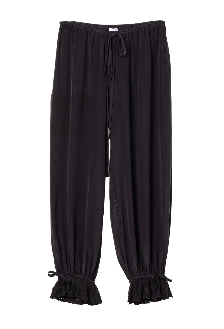 Pauli Black Silk Pant - Image 6