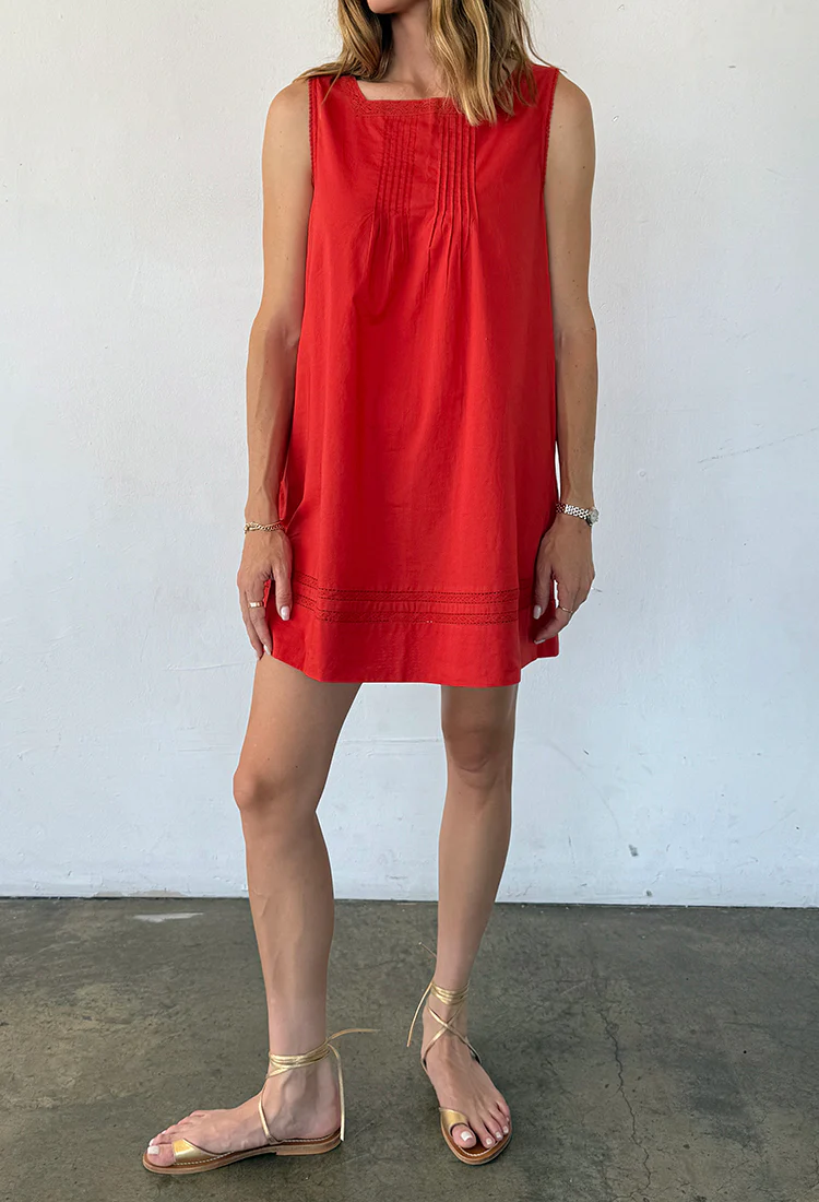 Pavo Clay Cotton Dress - Image 5