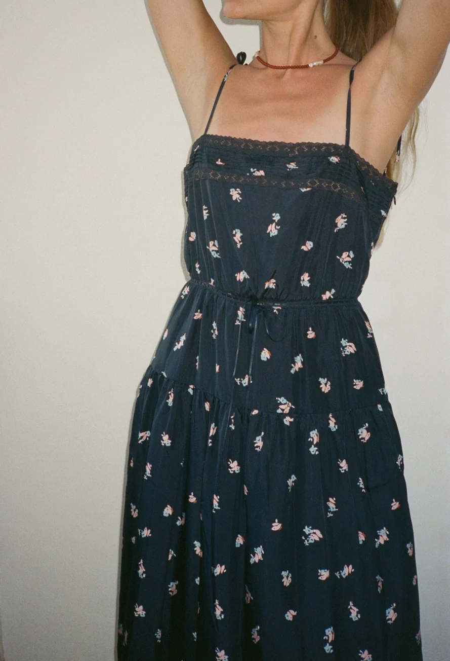 Petra Papillon Silk Dress - Image 3