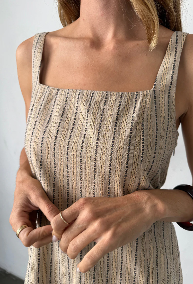 Prima Dress Dune Yarn-Dyed Cotton - Image 6