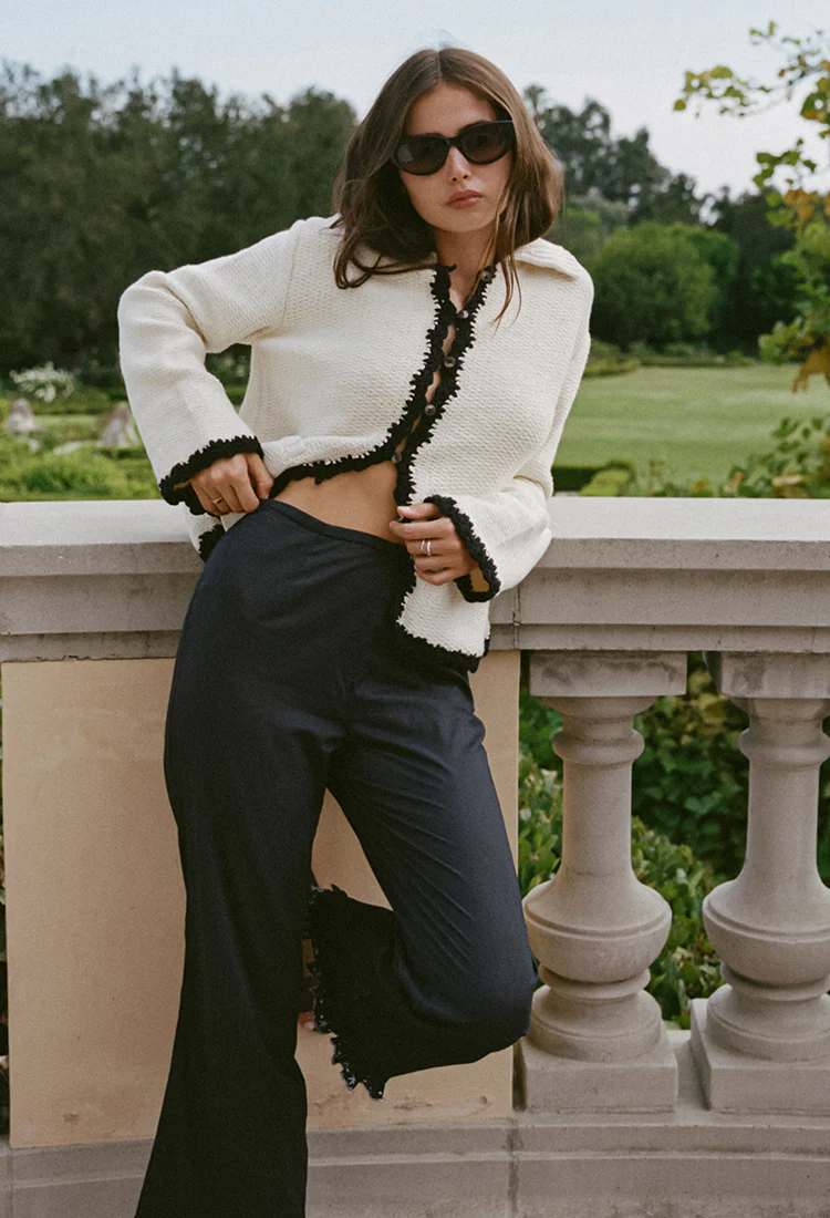 Reyla Ivory Knit Jacket - Image 6