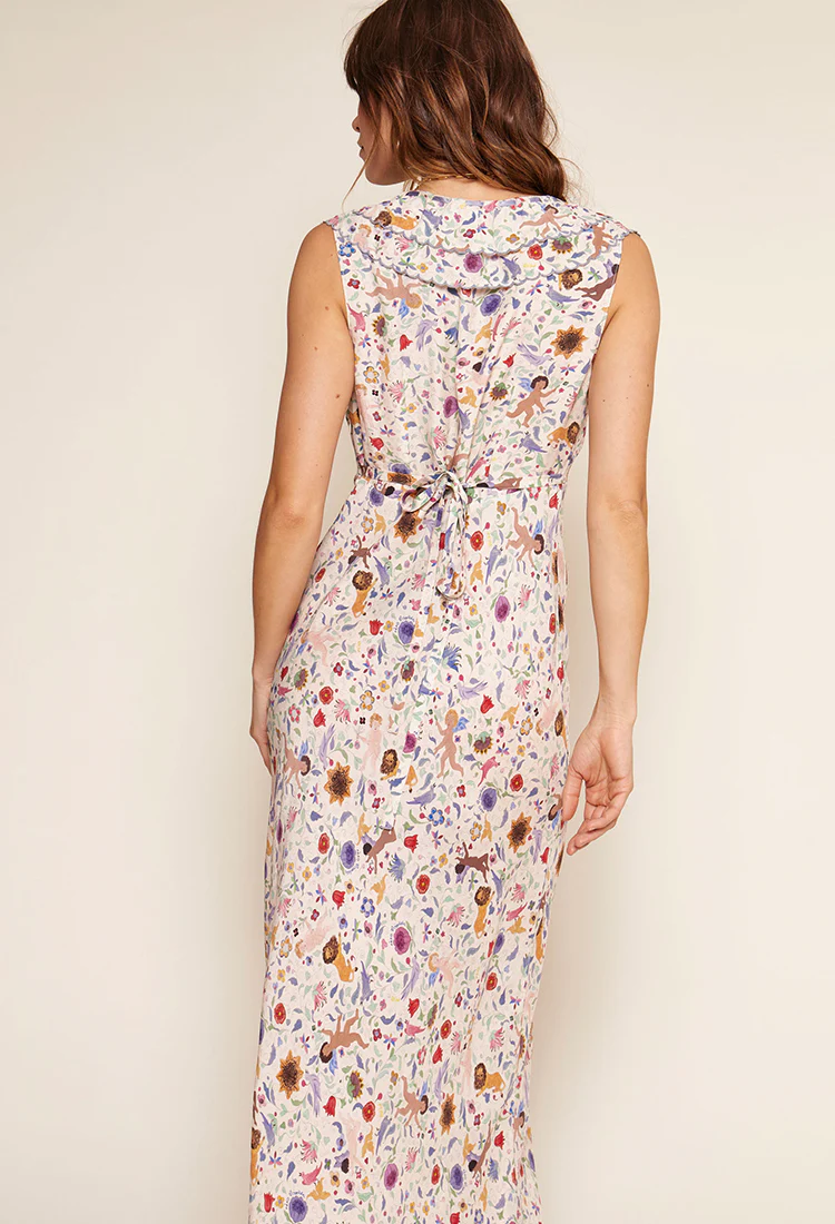 Rixo x Ciao Lucia Seraphina Dress Cream - Image 6