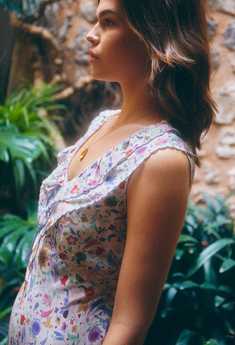 Rixo x Ciao Lucia Seraphina Dress Cream - Image 8